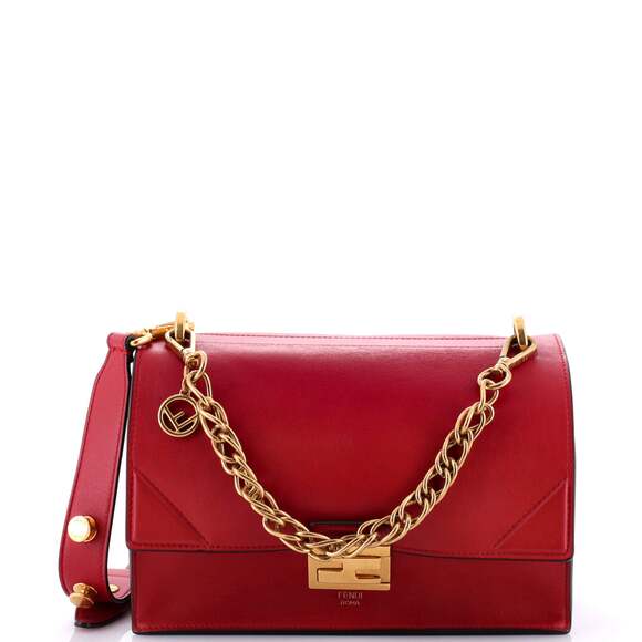 Fendi Kan U Shoulder Bag Leather Medium #183792F11B - Picture 1 of 9